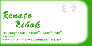 renato mihok business card